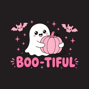 Boo-tiful Pink Ghost design