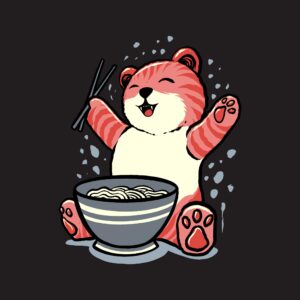 Ramen Bear Noodle Lover design