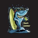 Shark Summer Surf Vibes design
